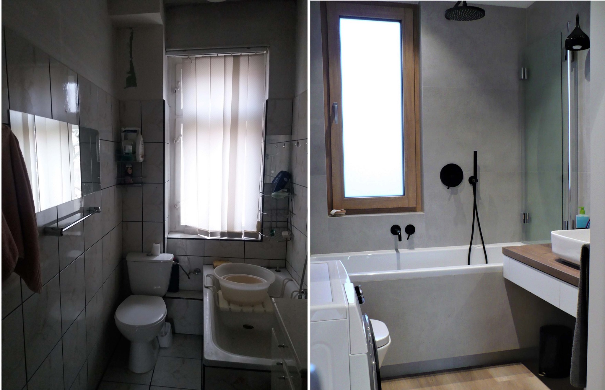 Łazienka w kamienicy: PRZED i PO