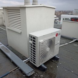 Instal Nowicki - Montaż układu VRF LG, jednostka zewnętrzna