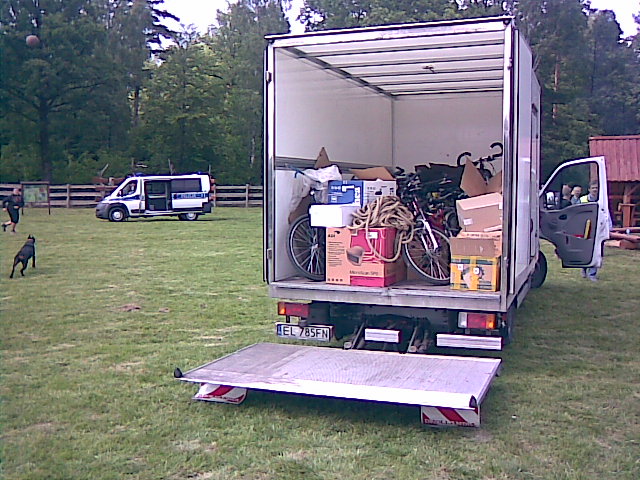 Transport dostawczym z windą