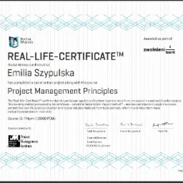 Certyfikat z olimpiady 'Zwolnieni z Teorii'