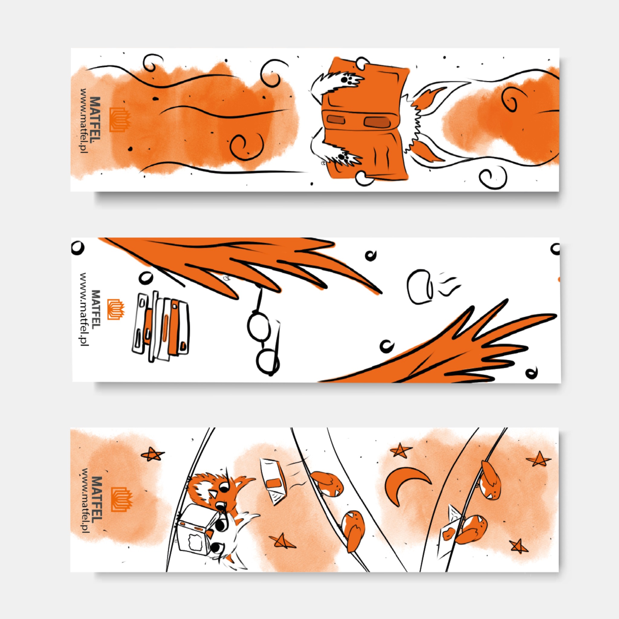 Projekt zakładek (kilka wybranych) Mockup