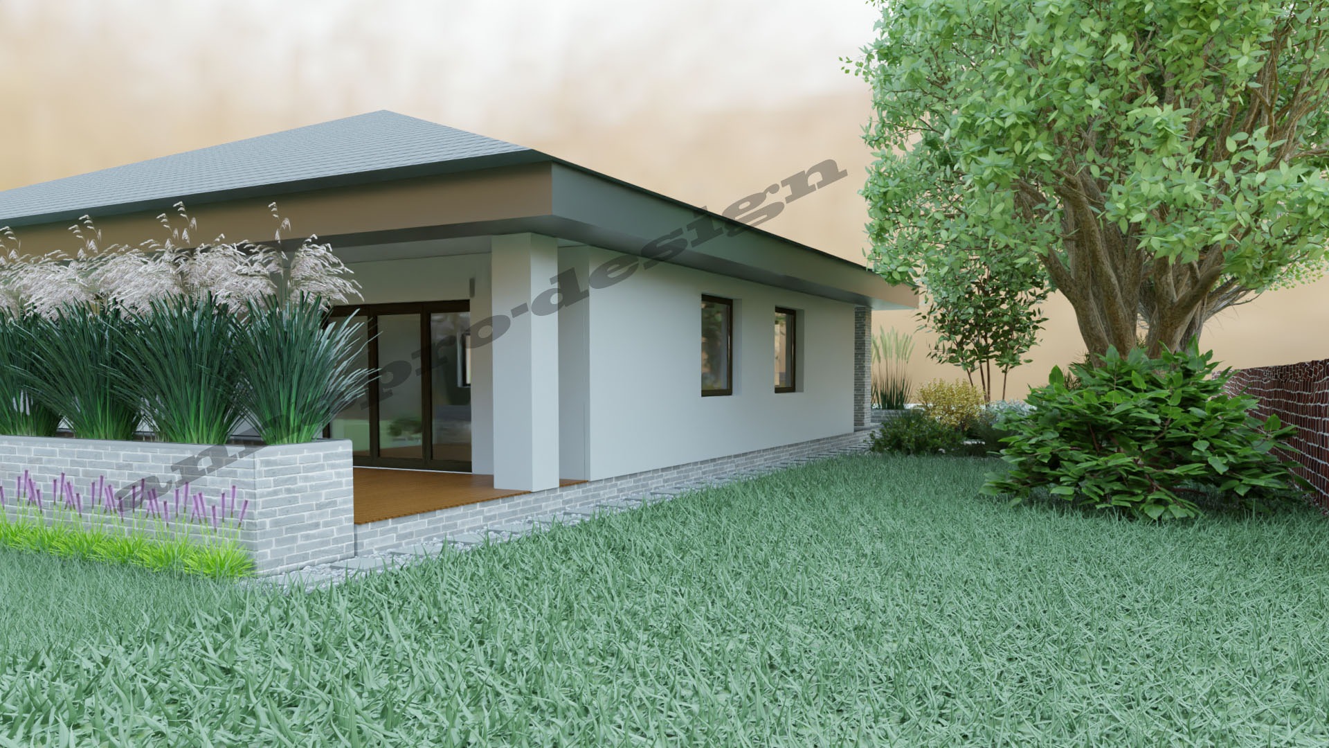 Wizualizacja strona tarasu