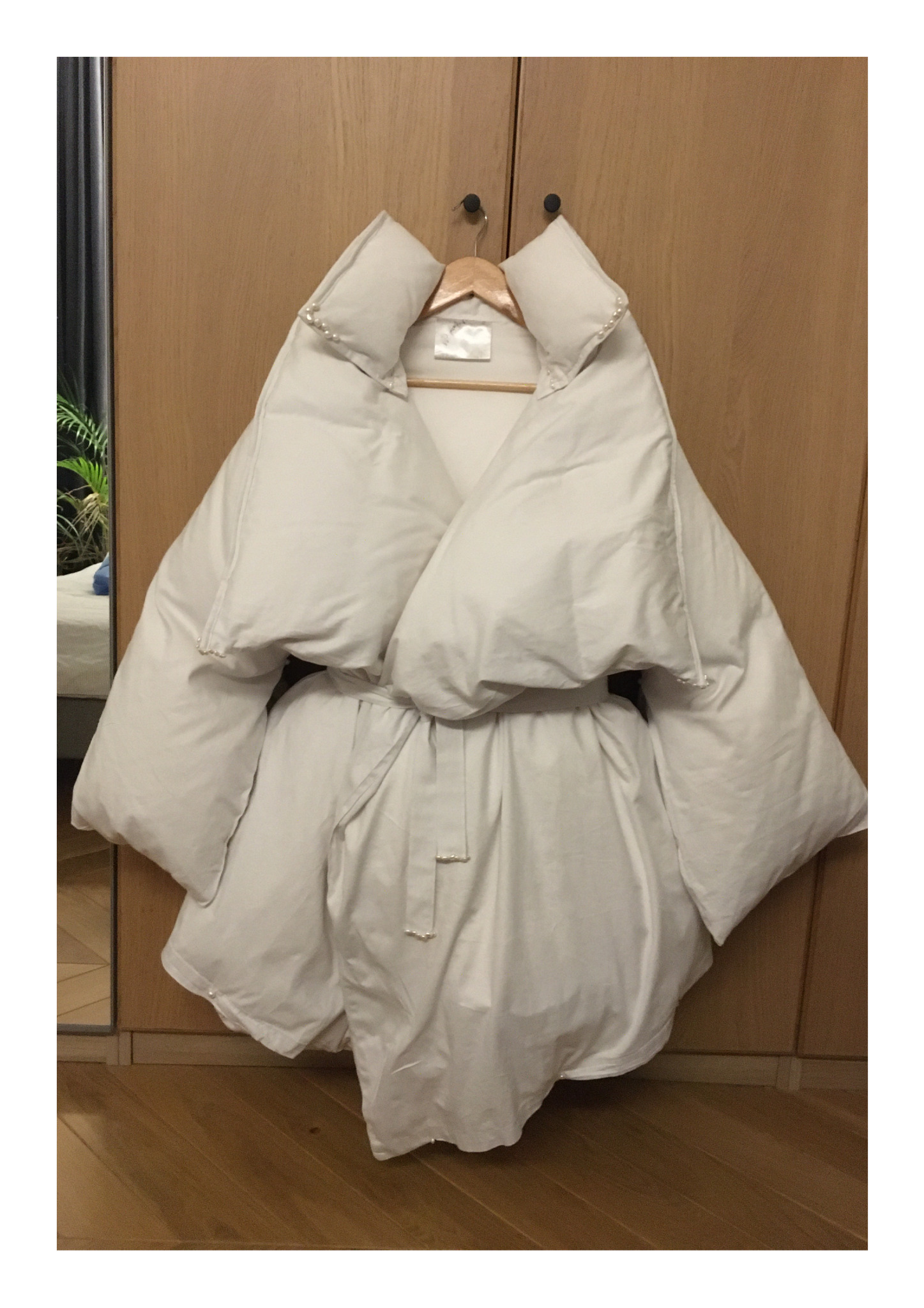 Kurtka szyta na zamówienie z kołdry z puchu