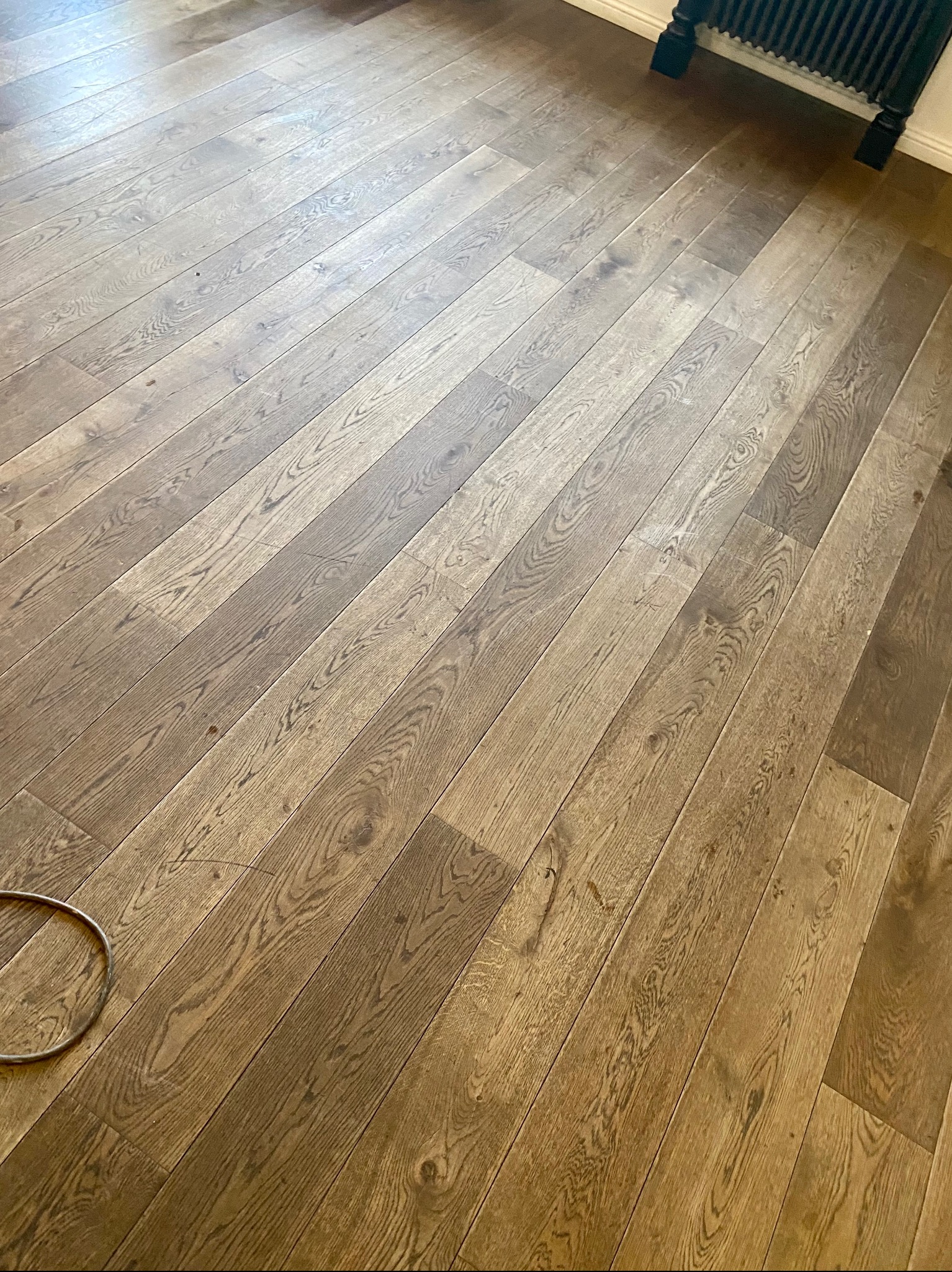 Podłoga przed nałożeniem oleju pielęgnacyjnego