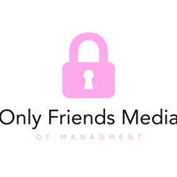 Projekt graficzny logo wykonany dla agencji reklamowej „onlyfriendsmedia”