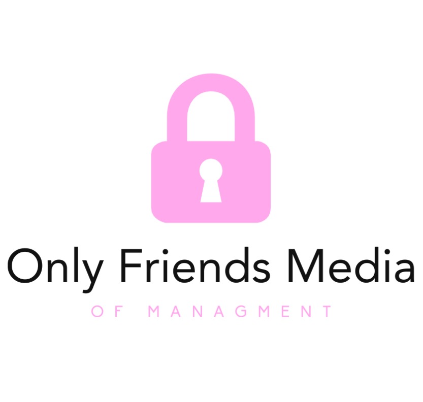 Projekt graficzny logo wykonany dla agencji reklamowej „onlyfriendsmedia”