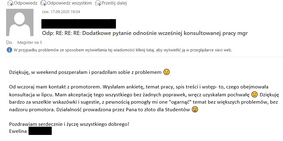 Opinie na temat konsultacji