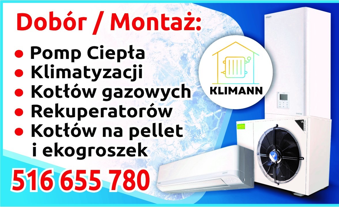 Oferta firmy z Ostrołęki: dobór i montaż pomp ciepła, klimatyzacji, kotłów gazowych, rekuperatorów oraz kotłów na pellet i ekogroszek. Na zdjęciu przykładowe urządzenia.