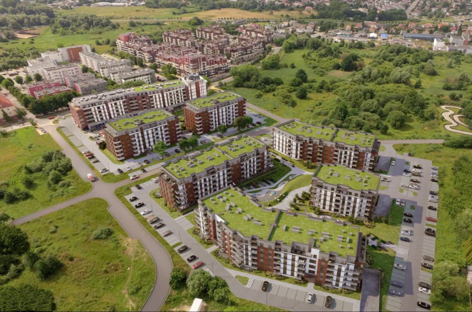 Zespół apartamentowców w Kołobrzegu.