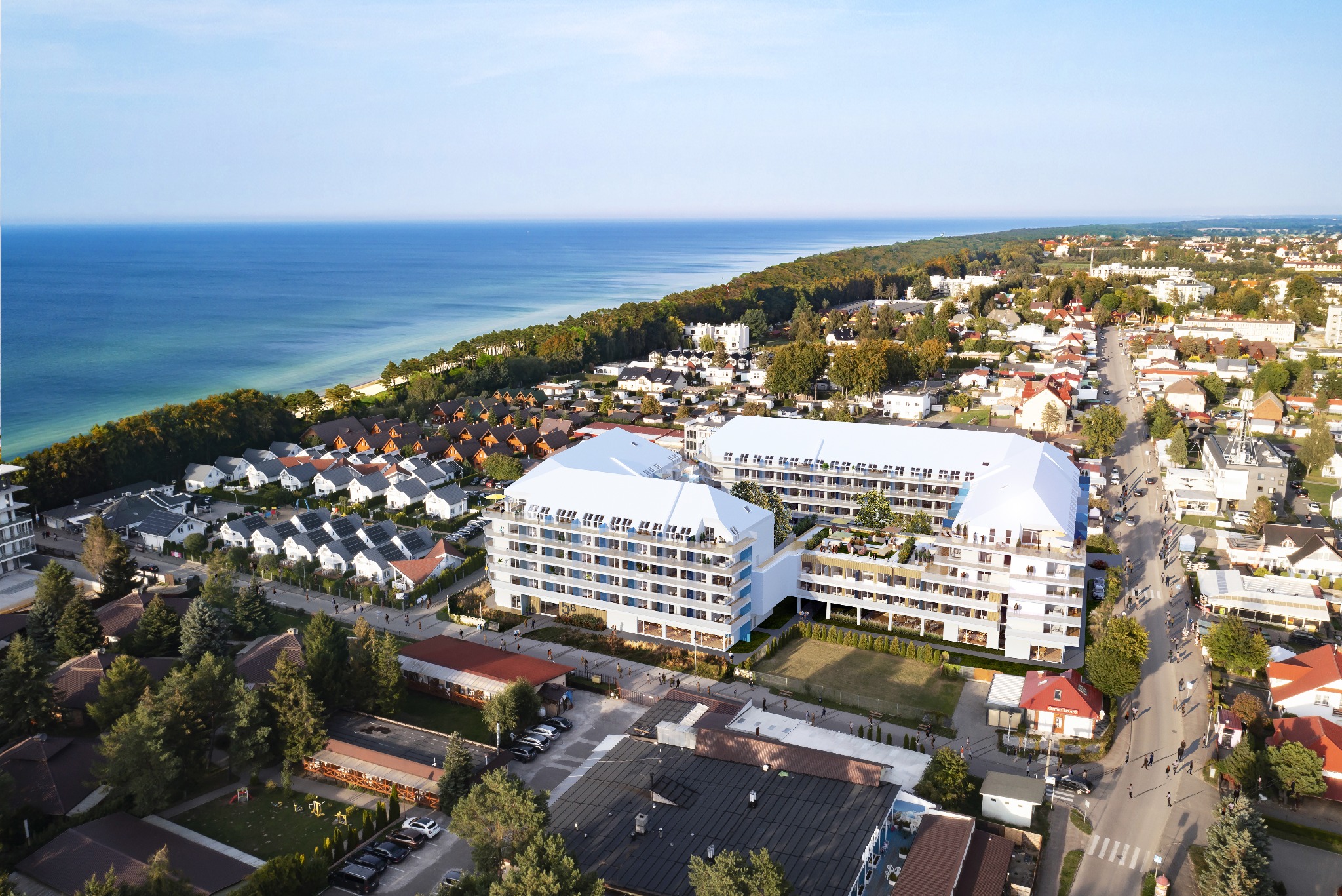 Apartamentowce „BLUE BALTIC RESORT” w Sianożętach.