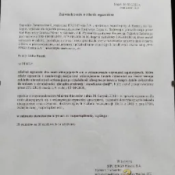 Skan zaświadczenia o zdanym egzaminie dla agenta ubezpieczeniowego, wydane przez STU ERGO Hestia S.A. z datą 15-10-2021, potwierdzające uzyskanie 39 punktów na 40 możliwych.