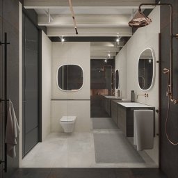 Wizualizacje łazienki w domu jednorodzinnym - Koszalin.
Opracowanie 2t-Studio Aneta Kazimierska