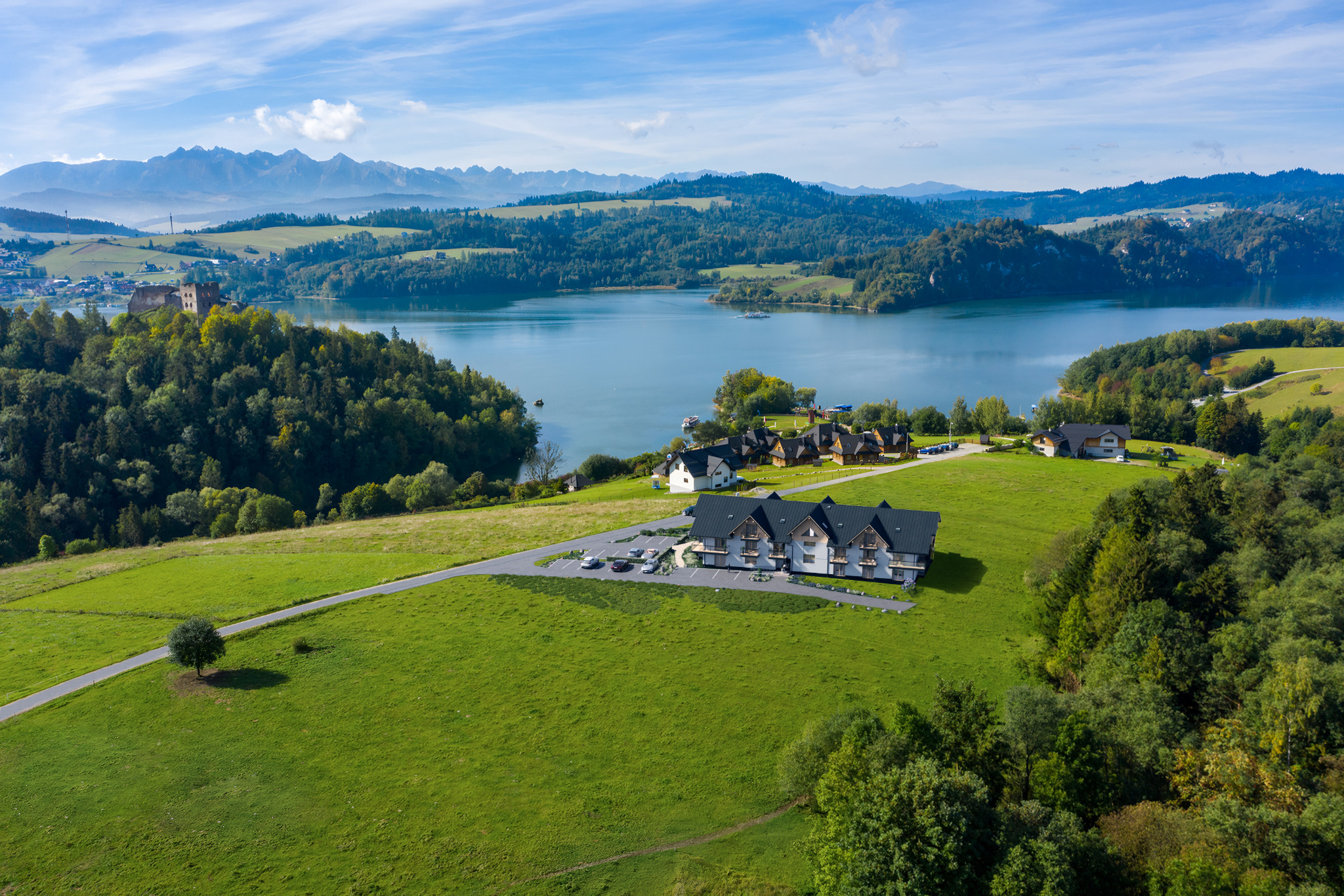 Wizualizacja projektu budowlanego w Czorsztynie.