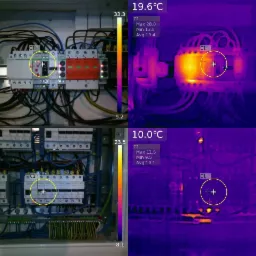 Pomiar termowizyjny.