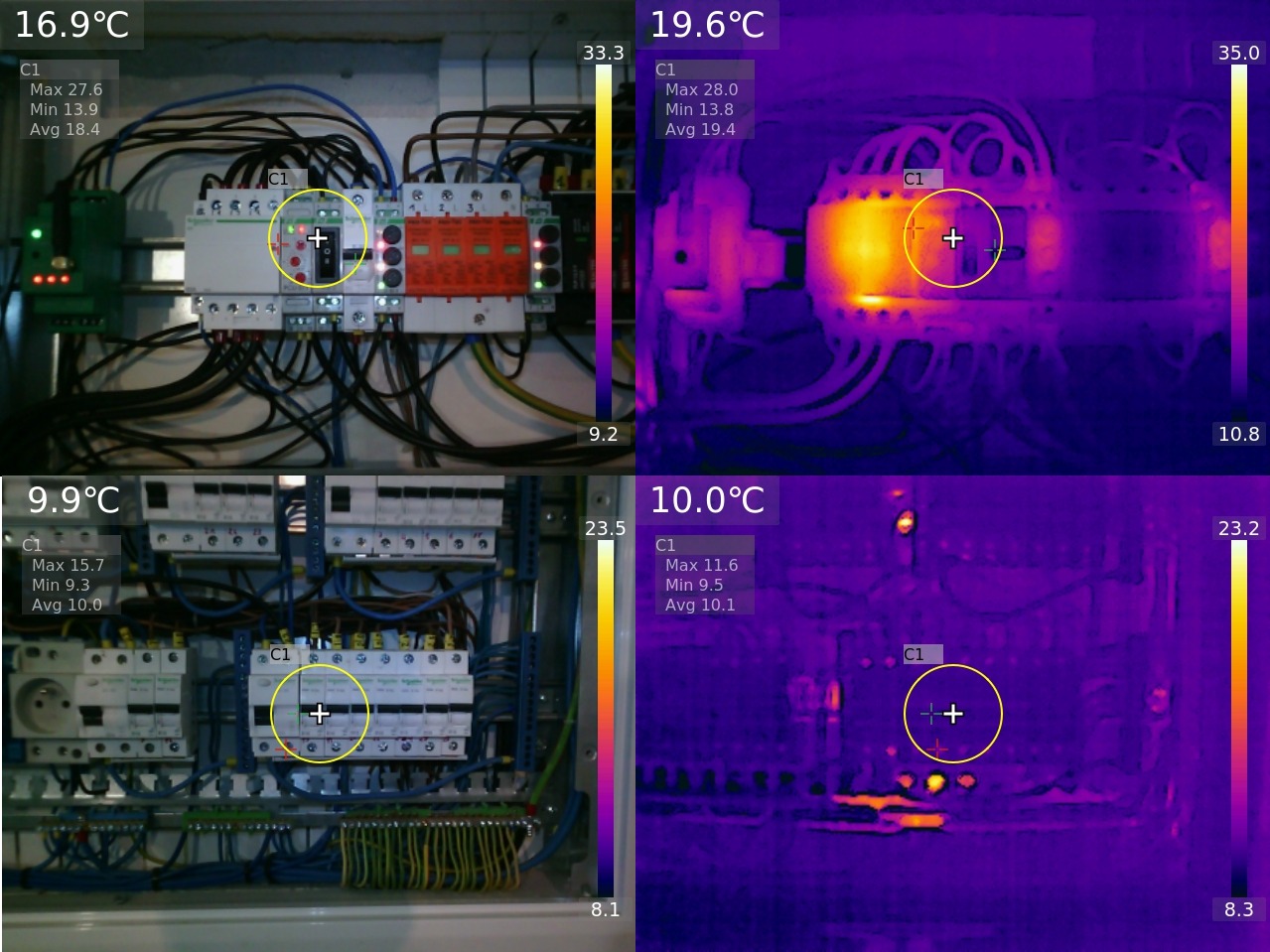 Pomiar termowizyjny.