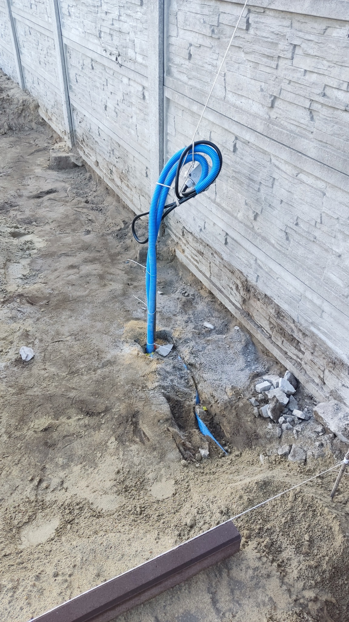 Przygotowanie przyłącza budynku gospodarczego