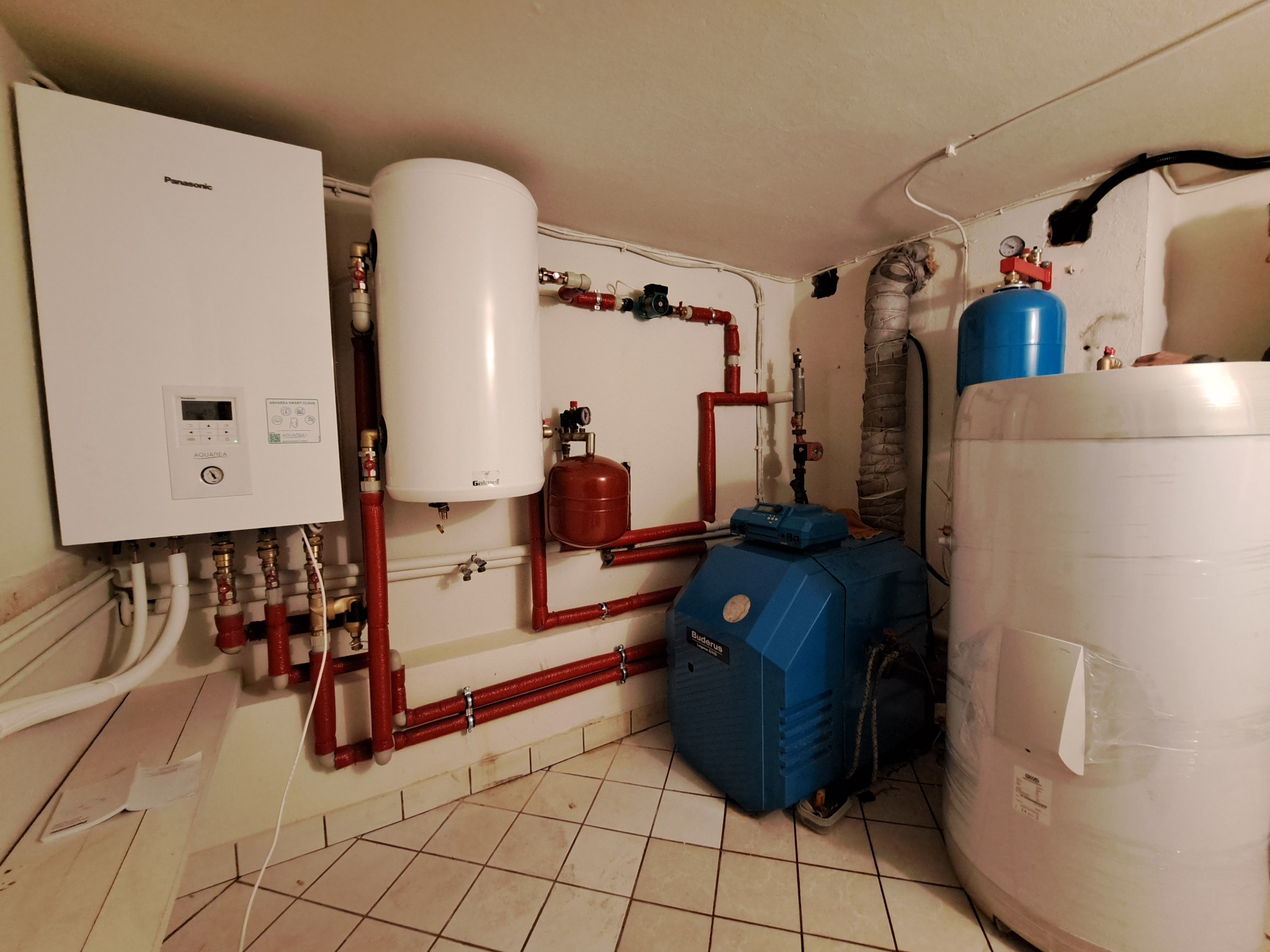 Pompa ciepła + kocioł olejowy