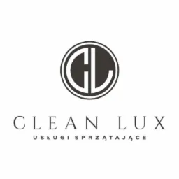 Logo firmy Clean Lux świadczącej usługi sprzątające z okrągłym symbolem CL wewnątrz okręgu.