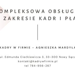 KADRY W FIRMIE - Agnieszka Mardyła