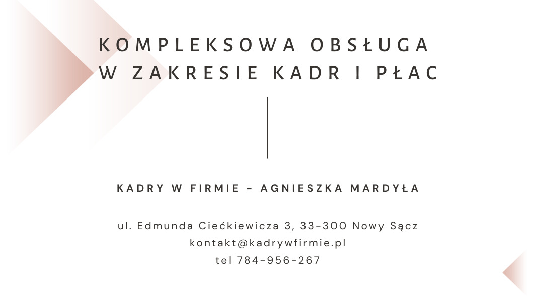 KADRY W FIRMIE - Agnieszka Mardyła