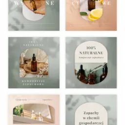 Materiały na media społecznościowe dla polskiego producenta kosmetyk&oacute;w.