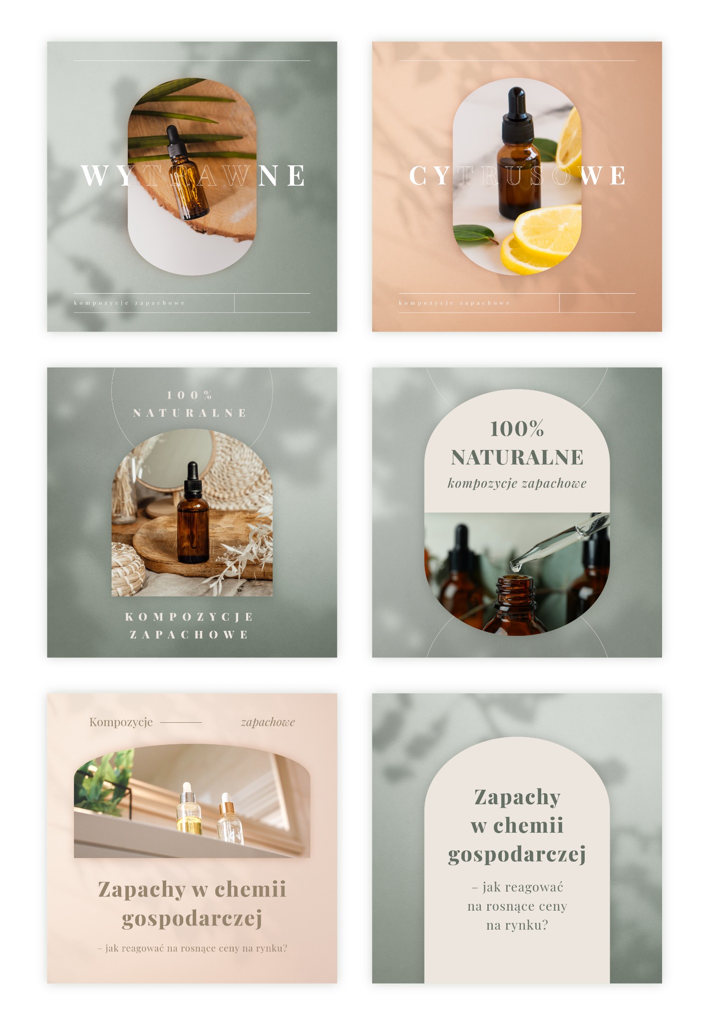 Materiały na media społecznościowe dla polskiego producenta kosmetyków.