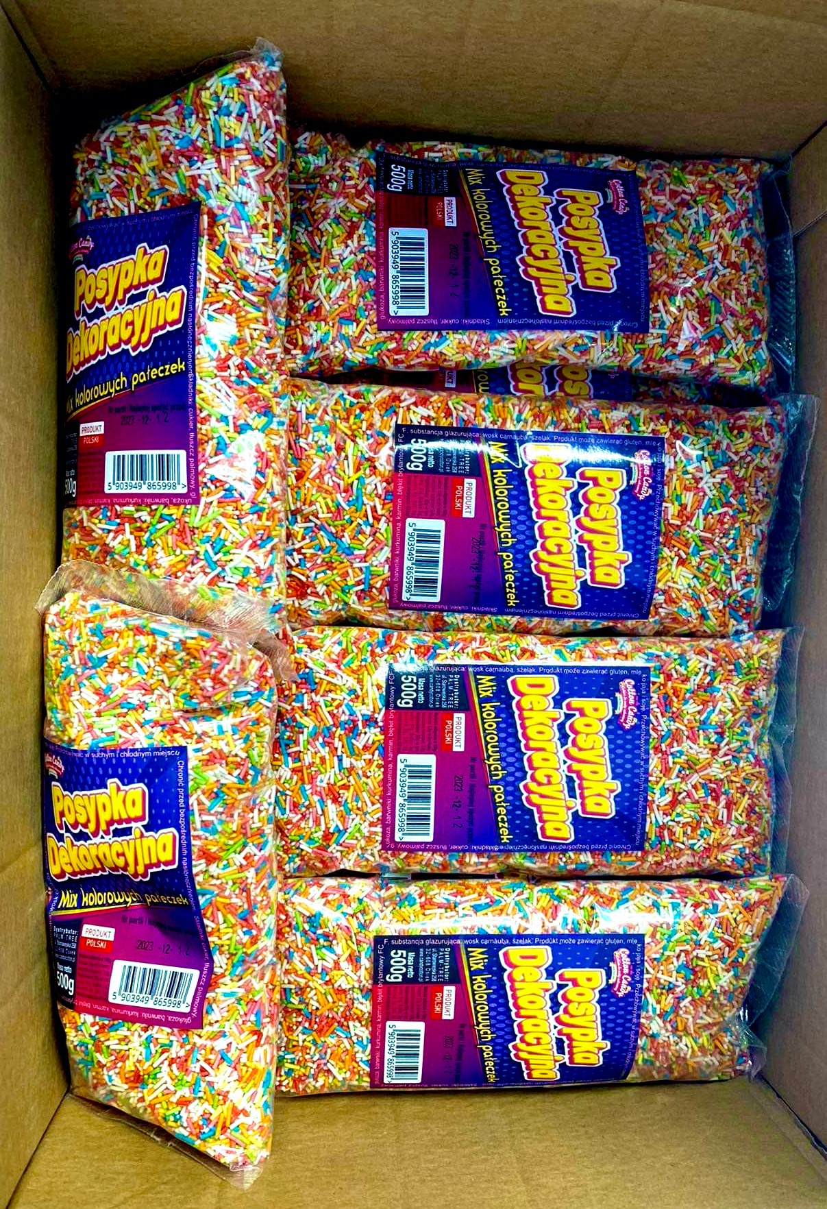 Posypka dekoracyjna 500g. w laminacie barierowym.