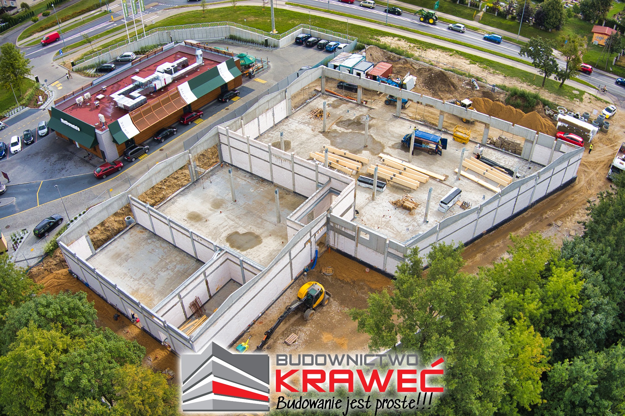 Budowa pawilonu handlowego