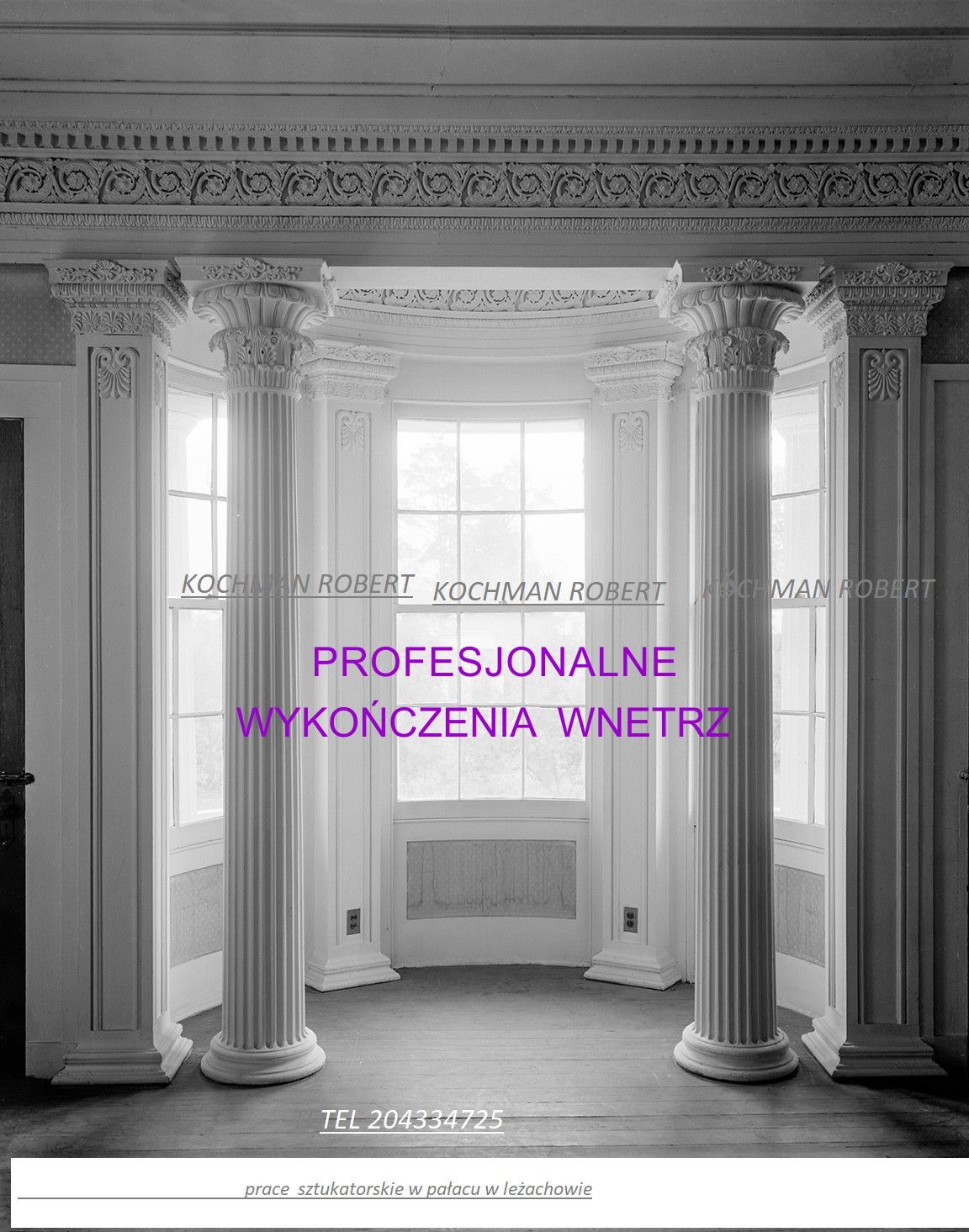 DOM WESELNY PROJEKT I WYKONANIE sztukaterii