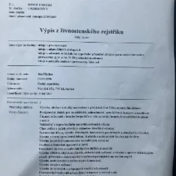 Dokument potwierdzający działalność cz.1