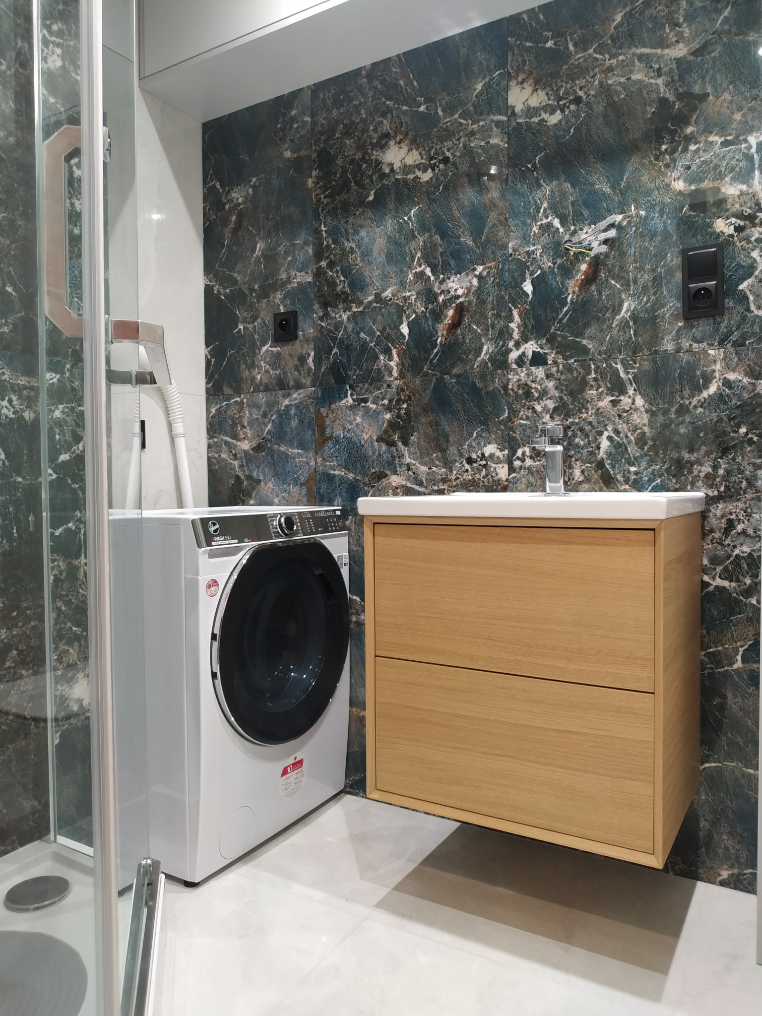 Łazienka po remoncie generalnym - wg projektu klienta