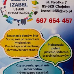 CLEAN IZABEL-USŁUGI SPRZĄTAJĄCE IZABELA ŻALIKOWSKA - Mycie Tapicerki Samochodowej Krojanty