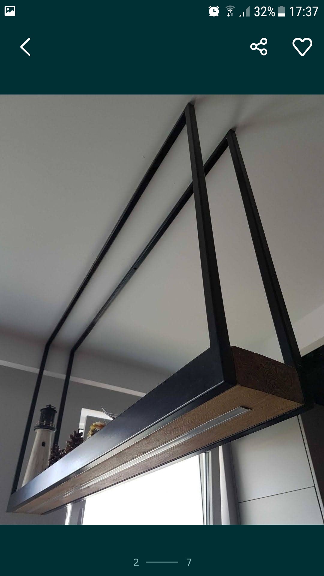 Lampy Led na stalowym stelarzu w dowolnym kształcie .Drewno Plus stal