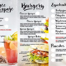 MODERNA - projekt ulotki dla kawiarni Lukrecja