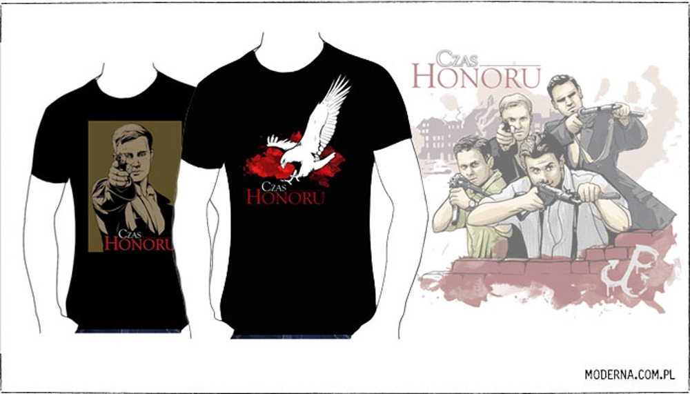 Projekty koszulek dla TVP