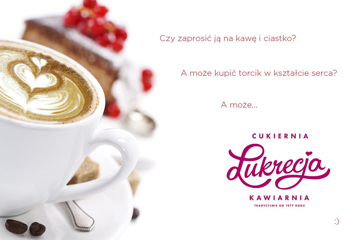 projekt - baner internetowy oraz logotyp Lukrecja