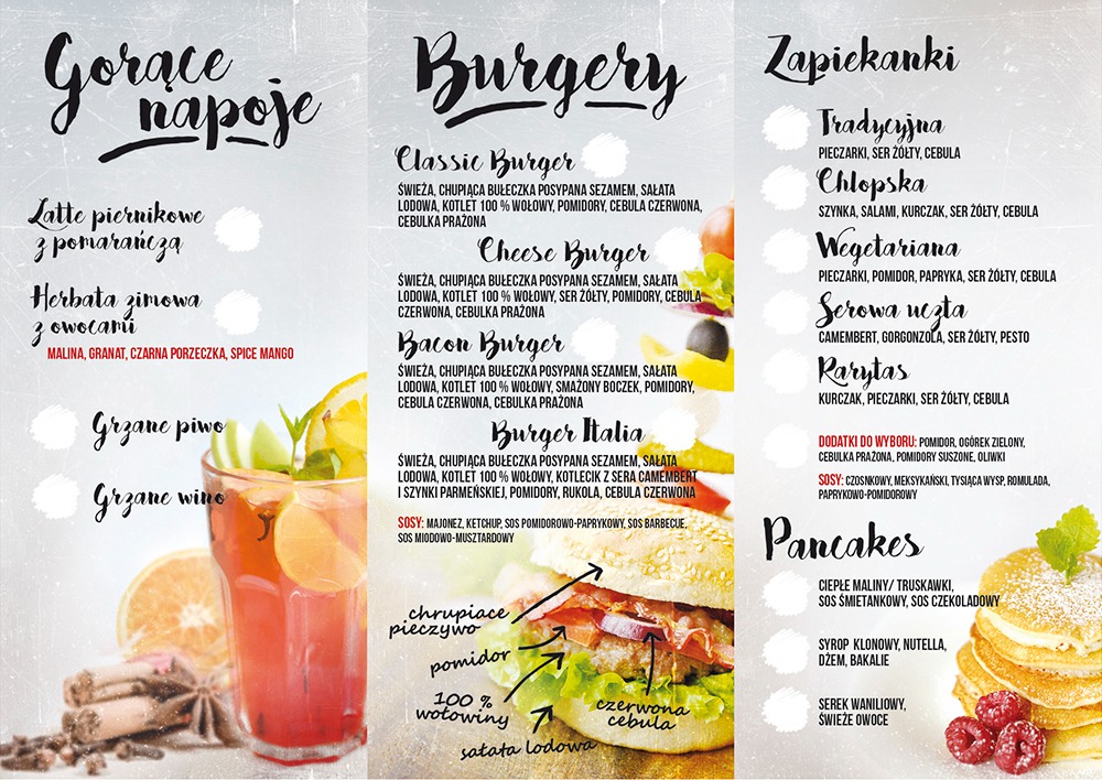 projekt ulotki dla kawiarni Lukrecja