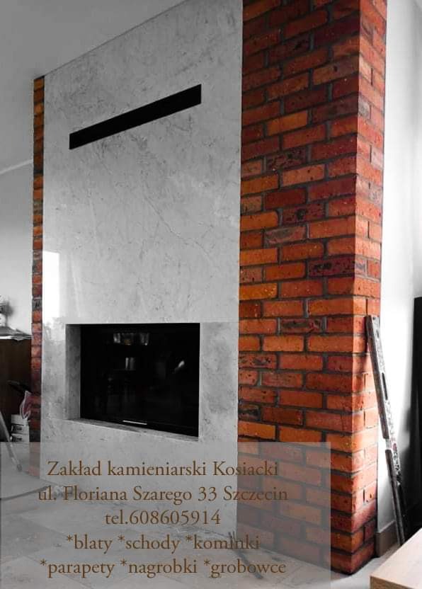 Realizacja obudowa kominka z marmuru:)