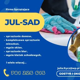 firma sprzątająca JUL-SAD Julia Sadowczyk - Sprzątanie Biur Leszno