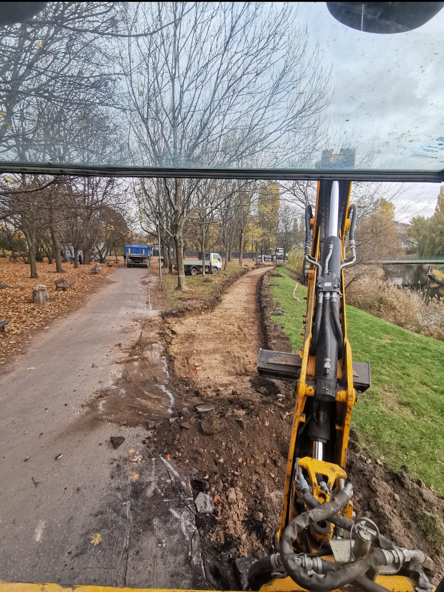 Korytowanie pod chodnik