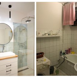 Przed i po - Projekt i realizacja łazienki