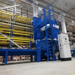 SAP Sp. z o.o. - Oczyszczarki przelotowe z przenośnikiem rolkowym