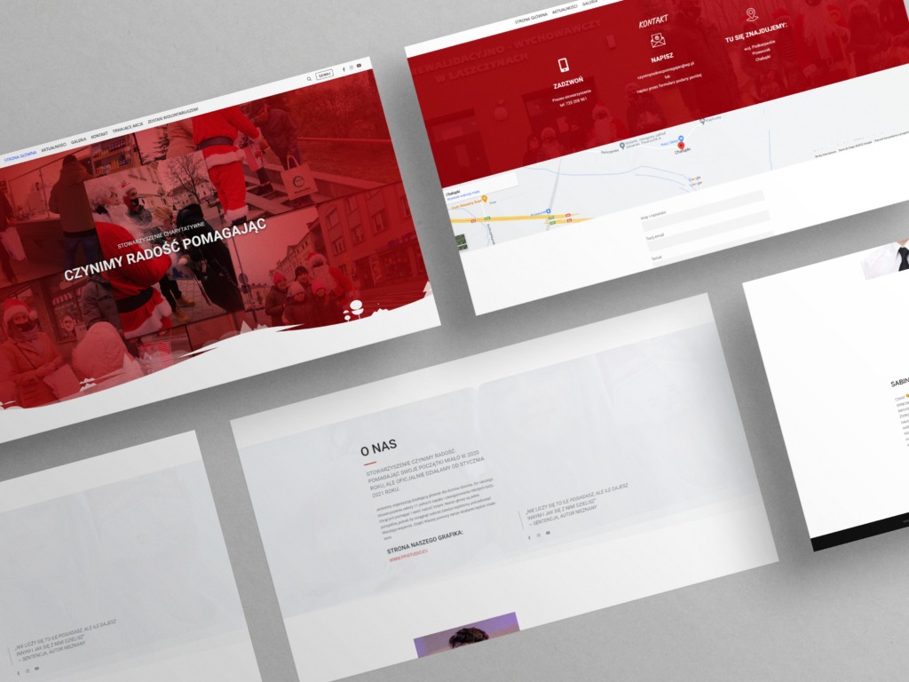 Strona internetowa Czynimy Radość Pomagając.