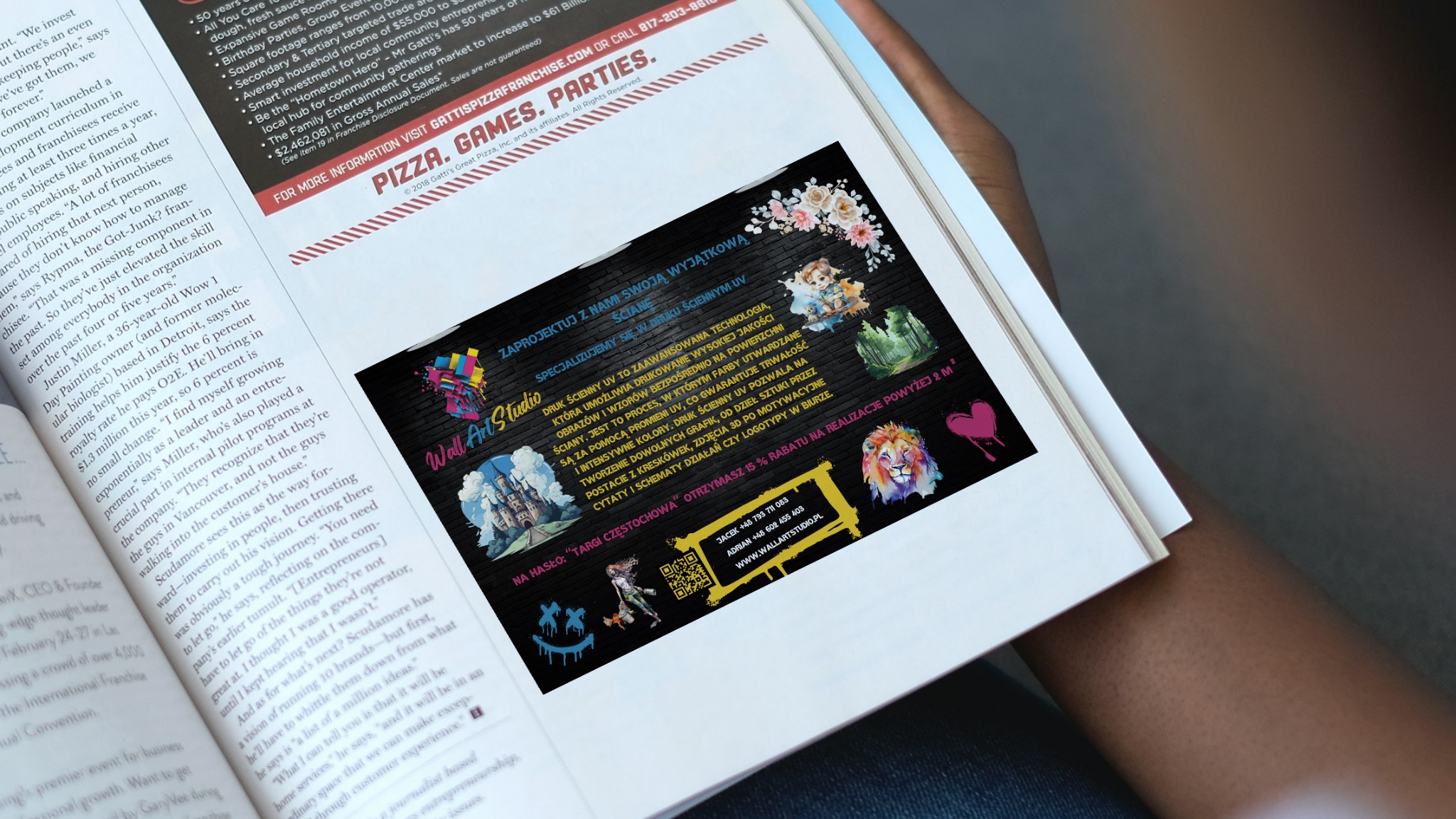 Reklama do Gazety dla Wall Art Studio