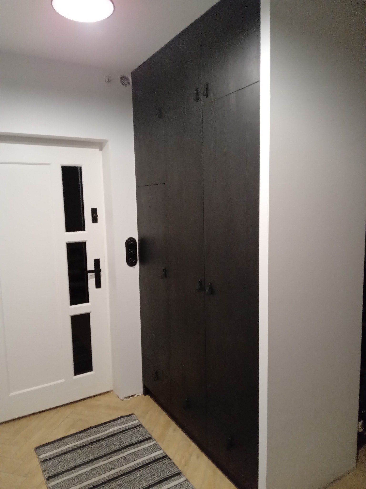 Szafa struktura drewna, system Blum pełny wysuw