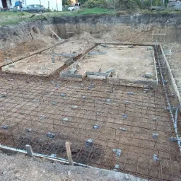 Zbrojenie ław i płyty fundamentowej Sieniawa