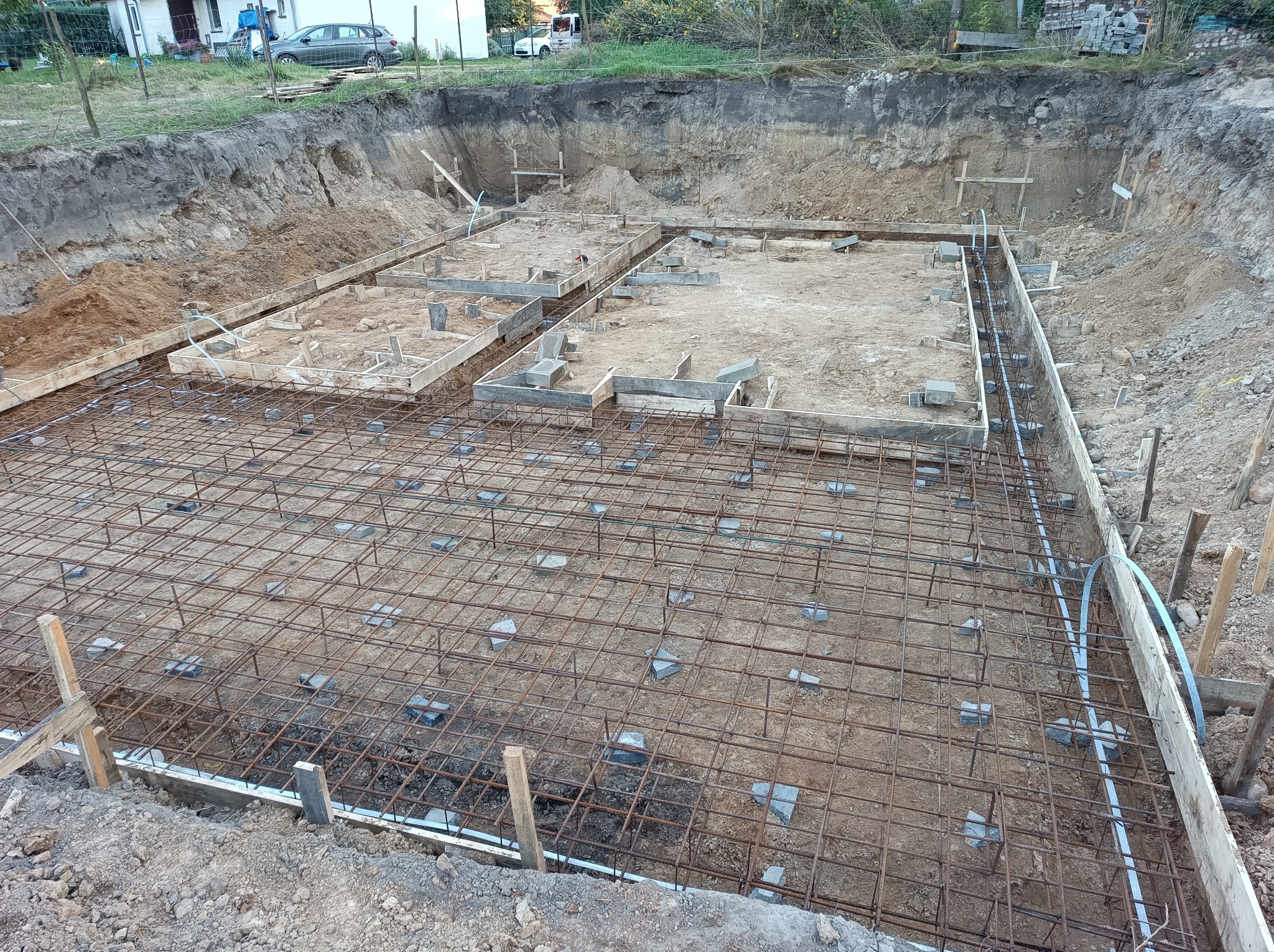 Zbrojenie ław i płyty fundamentowej Sieniawa