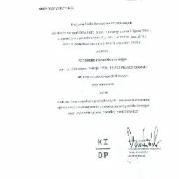 Zaświadczenie o wpisie na listę doradców podatkowych