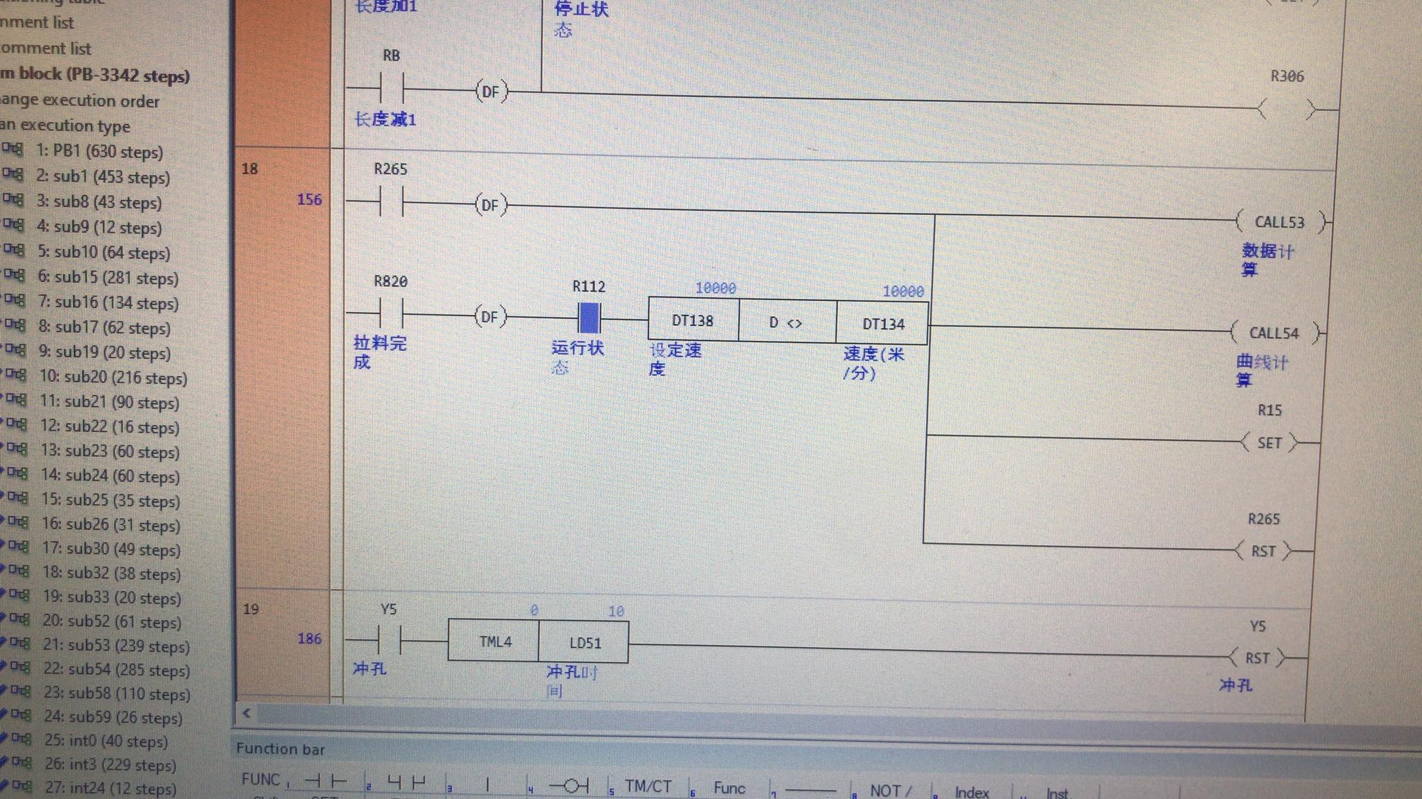 zmiany w chinskim sofcie bobiniarki i wgranie tabeli danych