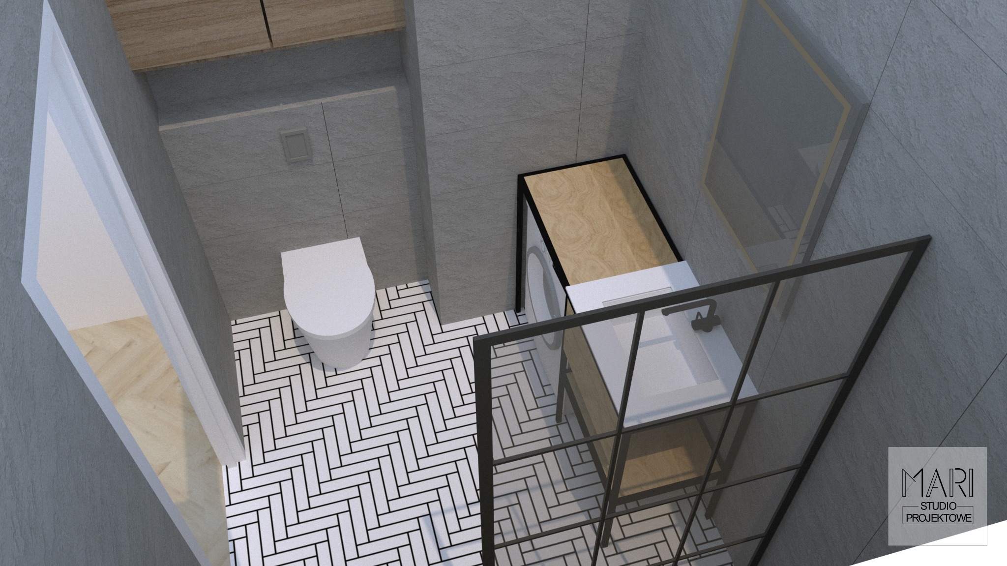 Łazienka- projekt wnętrz